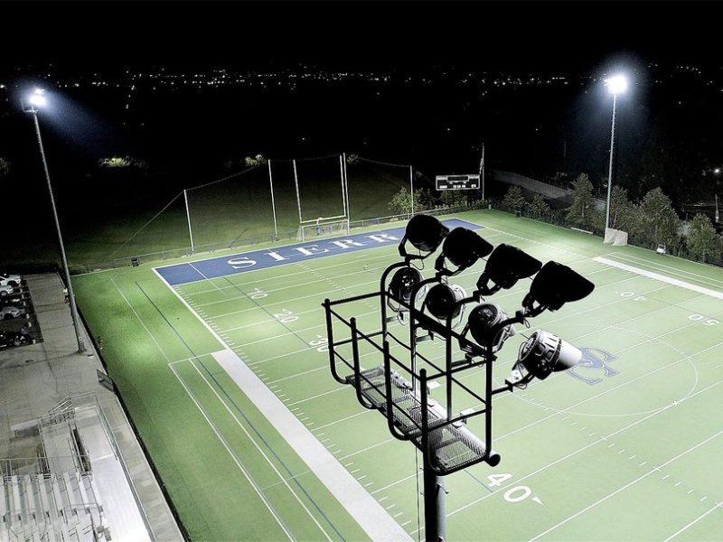 Football Field Stadium Lights Sized for Blog Post